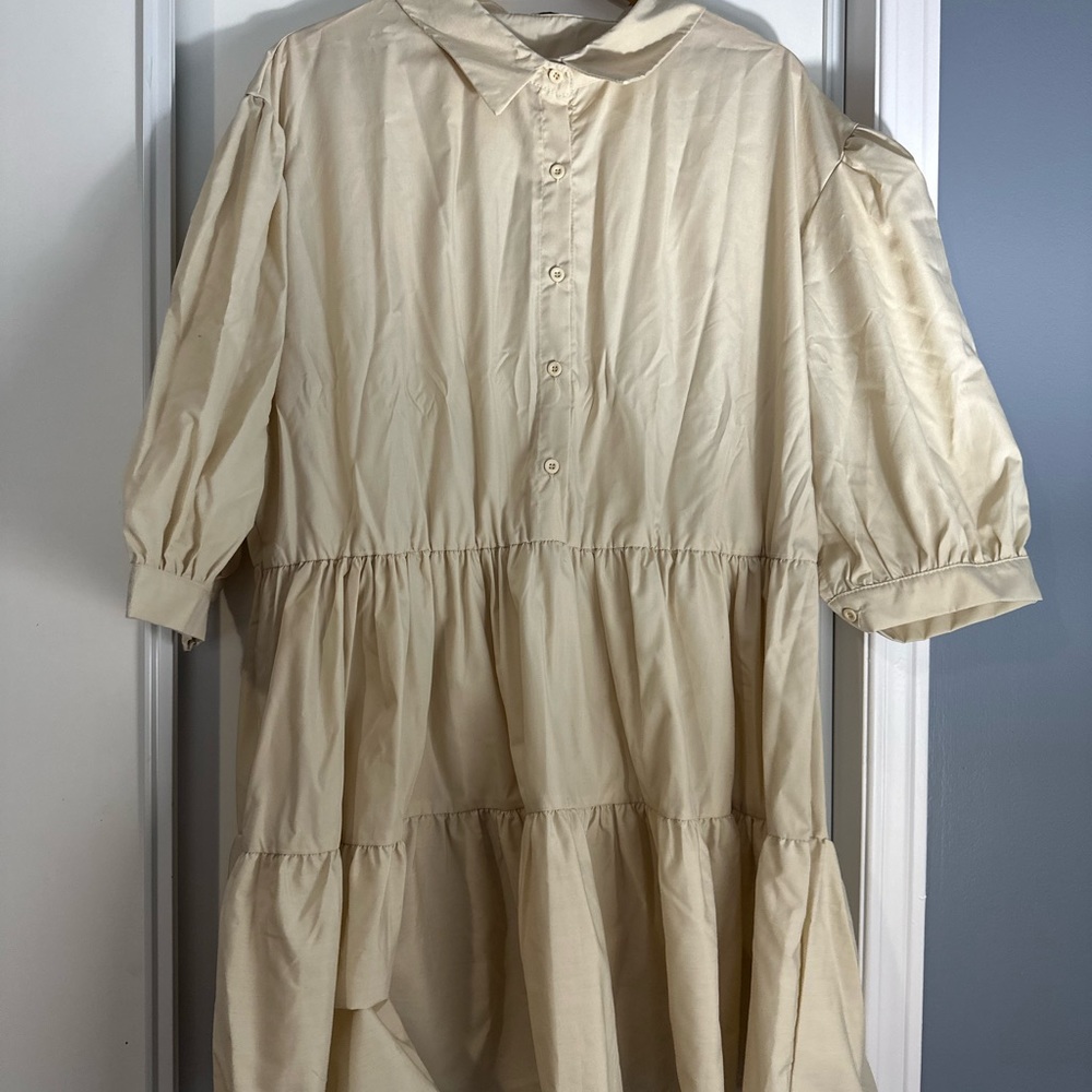 Boohoo linen dress